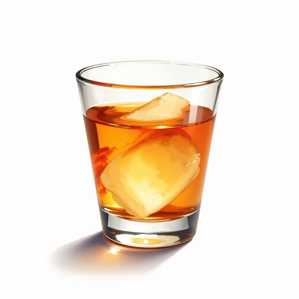 ABC cocktail in a shot glass — made with Amaretto, Baileys Irish Cream, and Cognac