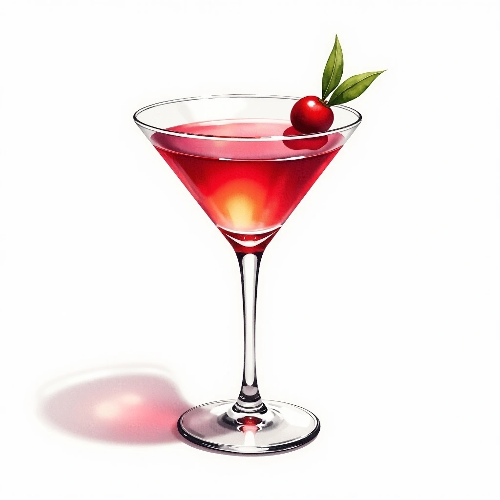 Ace cocktail in a martini glass — made with Gin, Grenadine, and Heavy cream