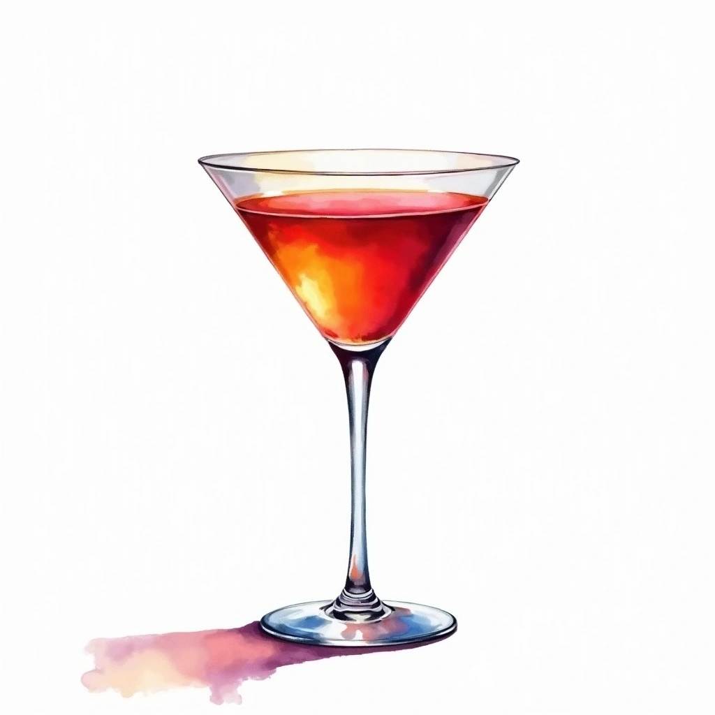 Addison cocktail in a martini glass — made with Gin and Vermouth