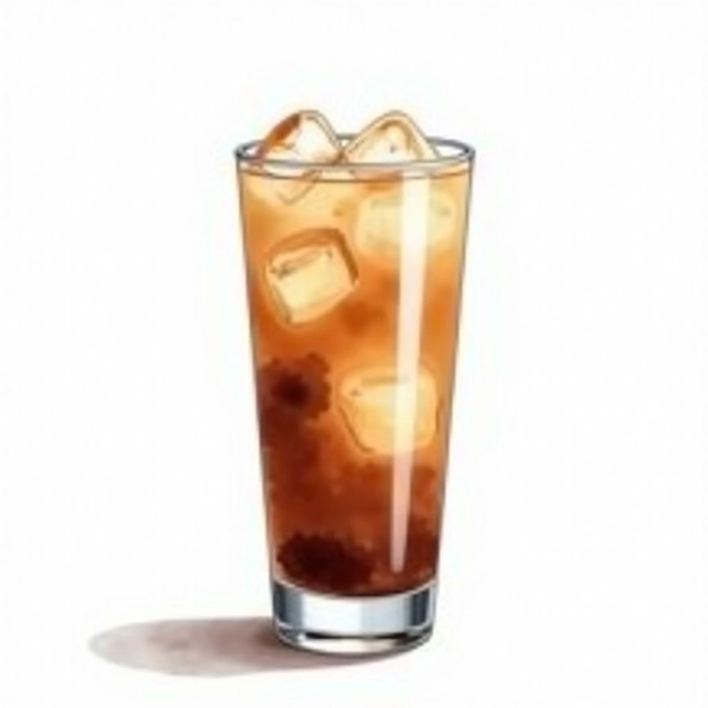 Avalanche cocktail in a highball glass — made with Crown Royal, Kahlua, and Cream