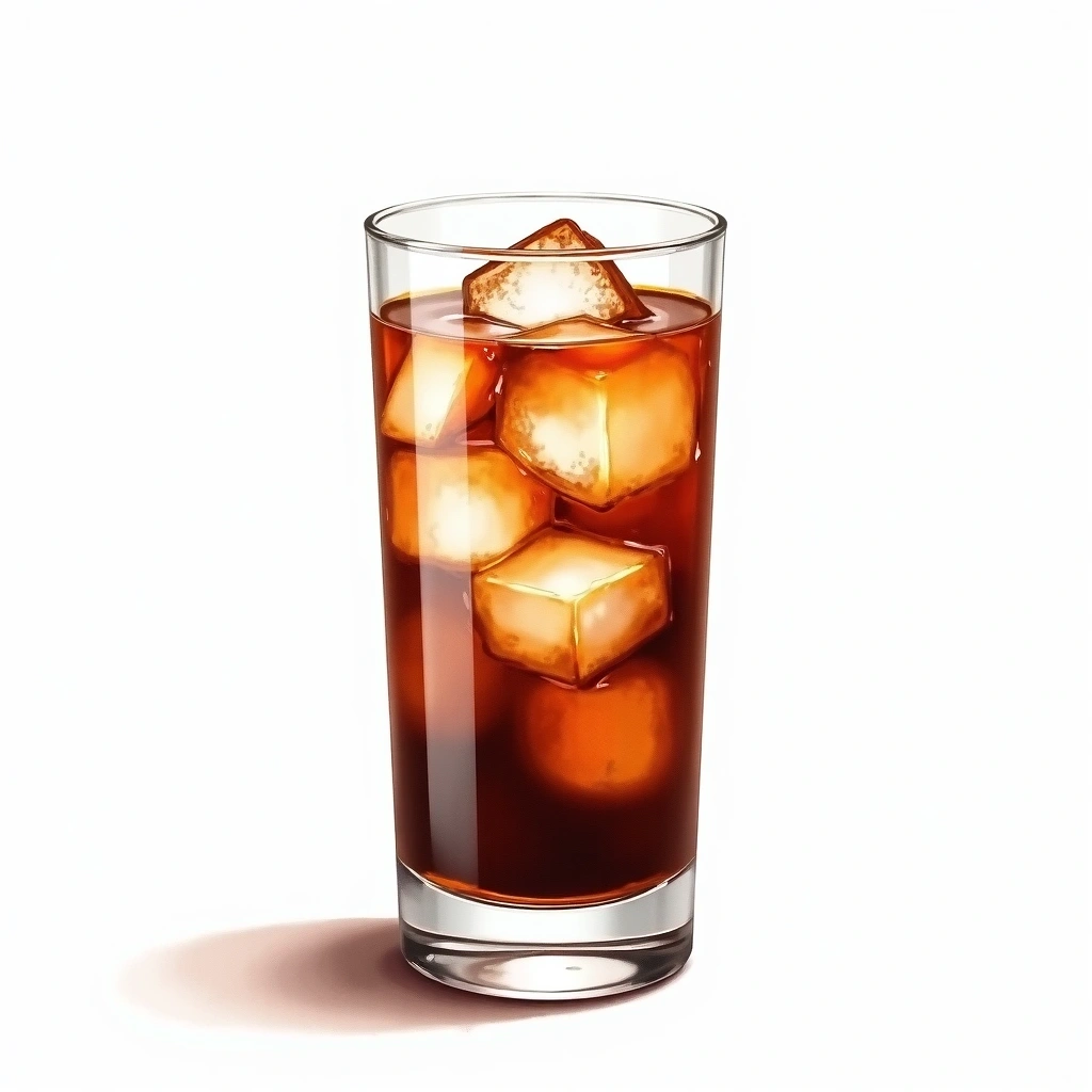 B-53 cocktail in a collins glass — made with Kahlua, Sambuca, and Grand Marnier