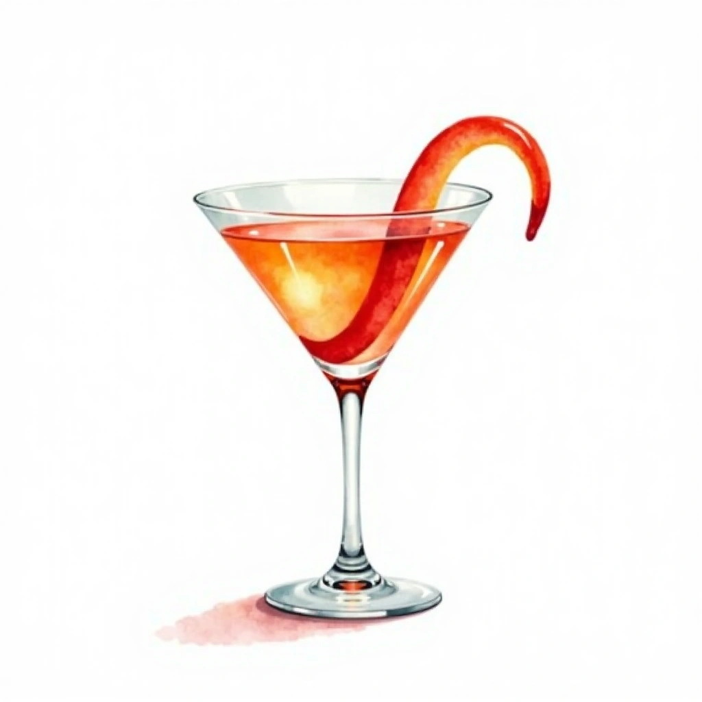 Boomerang cocktail in a cocktail glass — made with Gin, Dry Vermouth, and Bitters