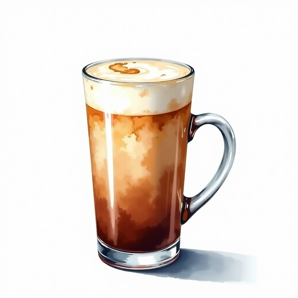 Cafe Savoy cocktail in a coffee mug — made with Coffee, Milk, and Triple sec