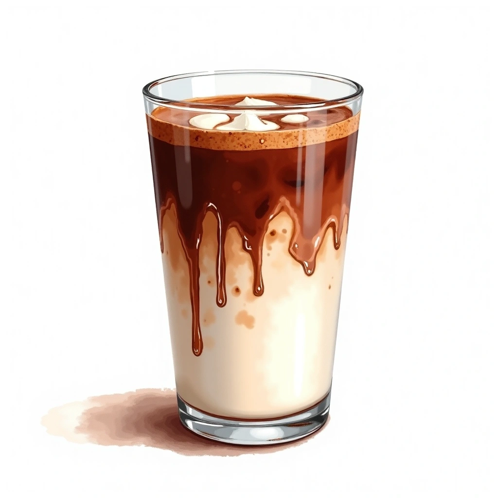Chocolate Drink cocktail in a coffee mug — made with Chocolate, Milk, and Water