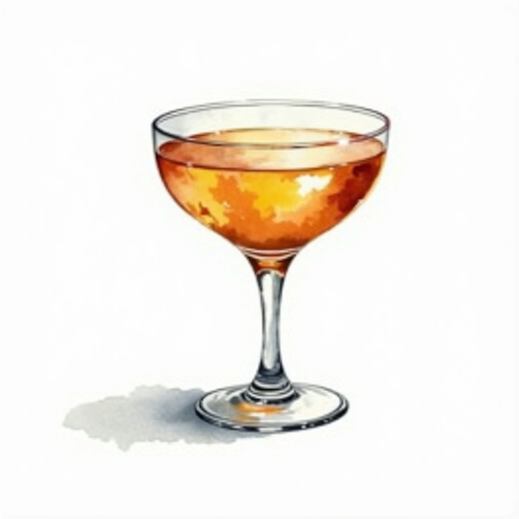 City Slicker cocktail in a cocktail glass — made with Brandy, Triple sec, and Lemon Juice