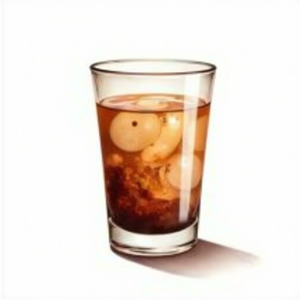 Dirty Nipple cocktail in a shot glass — made with Kahlua, Sambuca, and Baileys Irish Cream