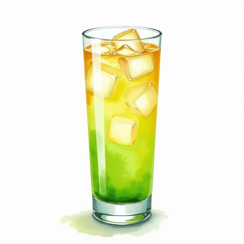 Dragonfly cocktail in a highball glass — made with Gin, Ginger ale, and Lime