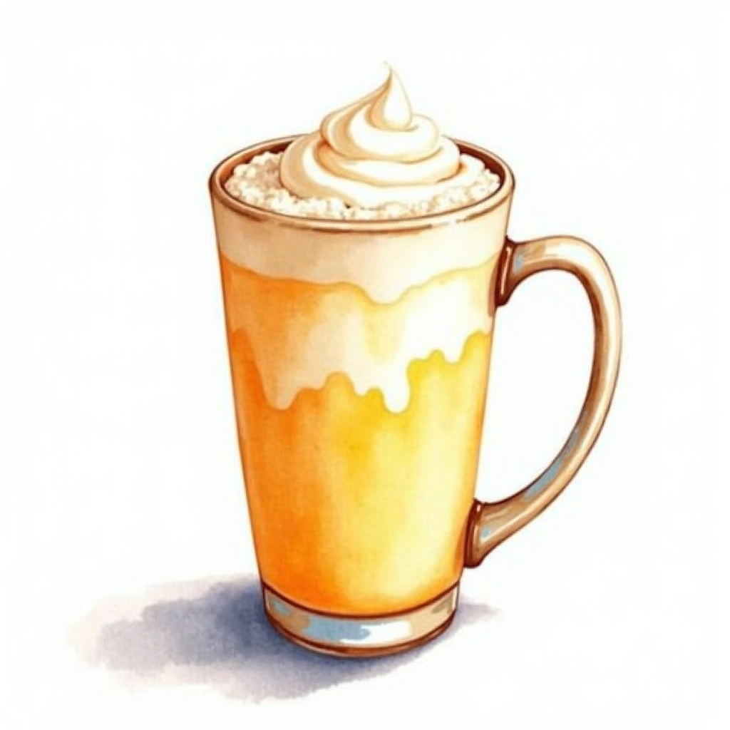 Egg Cream cocktail in a coffee mug — made with Chocolate Syrup, Milk, and Soda Water