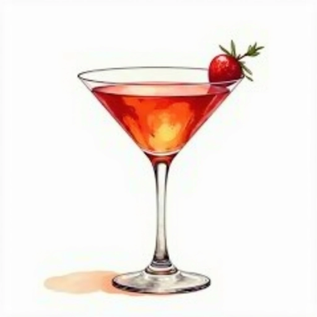 English Rose Cocktail cocktail in a cocktail glass — made with Apricot Brandy, Gin, and Dry Vermouth