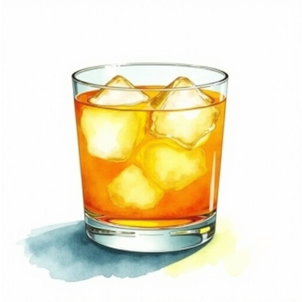 Frisco Sour cocktail in a whiskey sour glass — made with Blended Whiskey, Benedictine, and Lemon