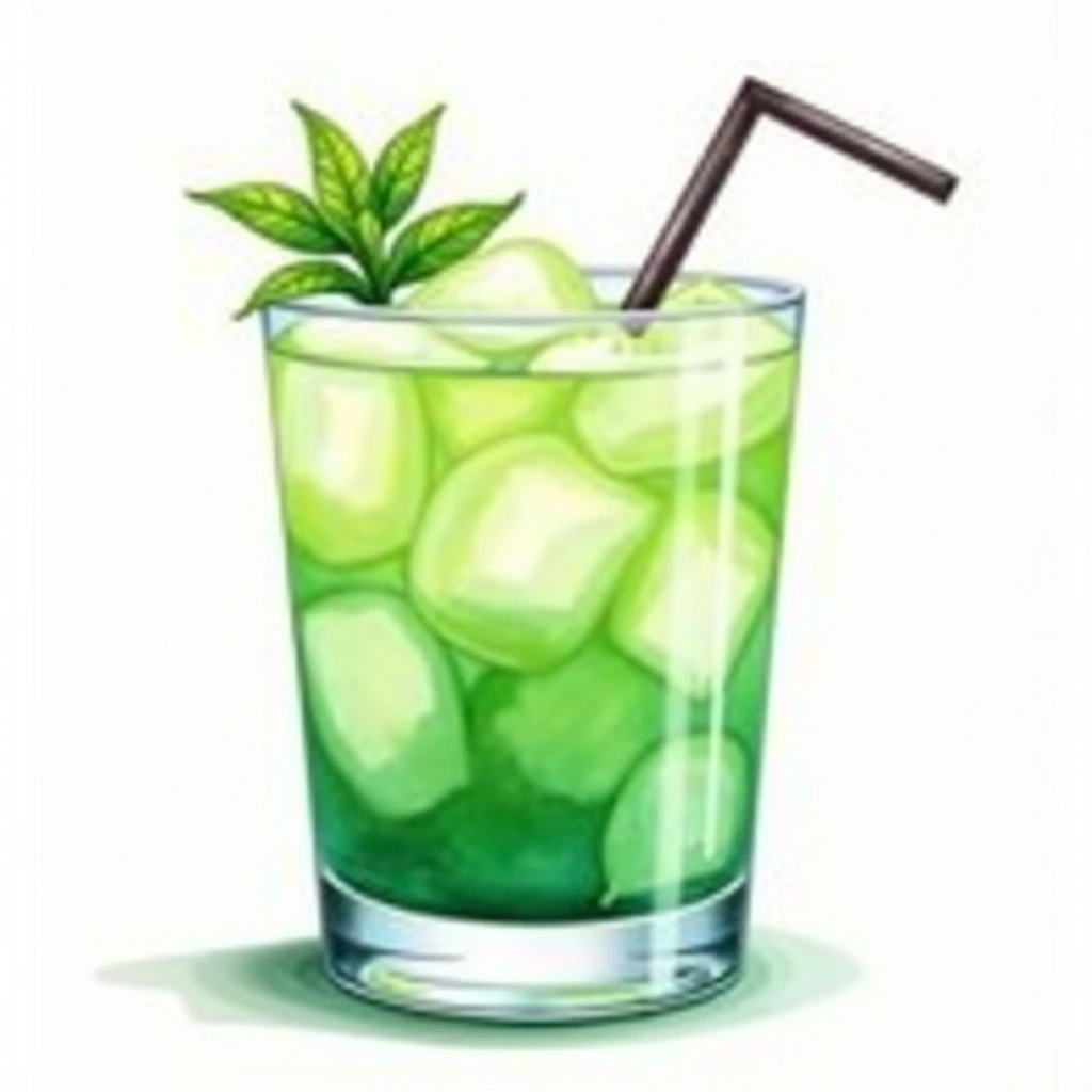 Frozen Mint Daiquiri cocktail in a old-fashioned glass — made with Light rum, Lime juice, and Mint