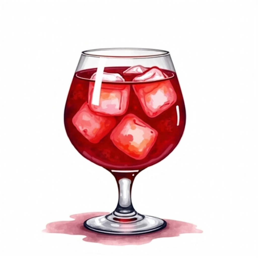 Halloween Punch cocktail in a punch bowl — made with Cherry Juice, Orange peel, and Red Chili Flakes