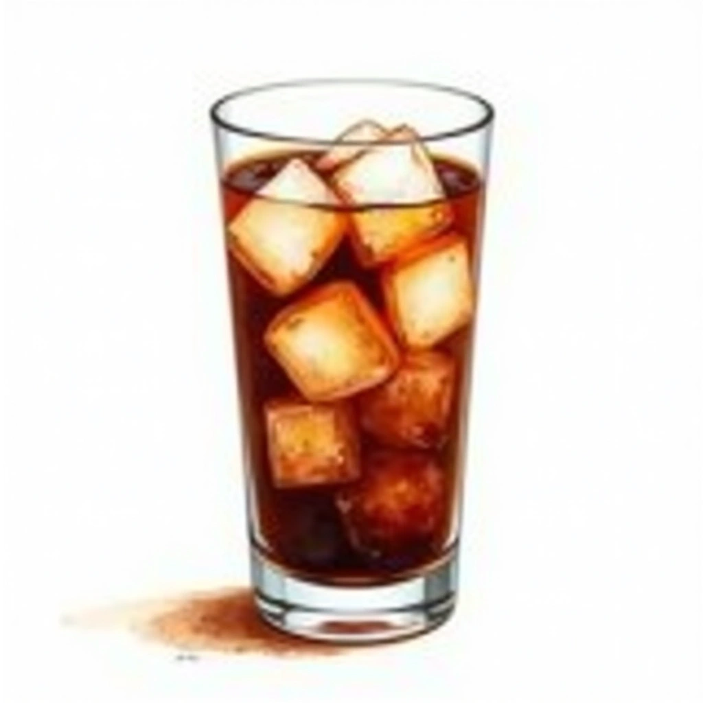 Homemade Kahlua cocktail in a collins glass — made with Sugar, Corn syrup, and Coffee