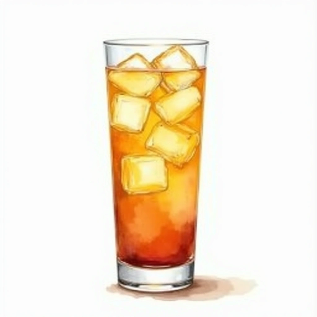 Horse's Neck cocktail in a highball glass — made with Lemon peel, Brandy, and Ginger ale