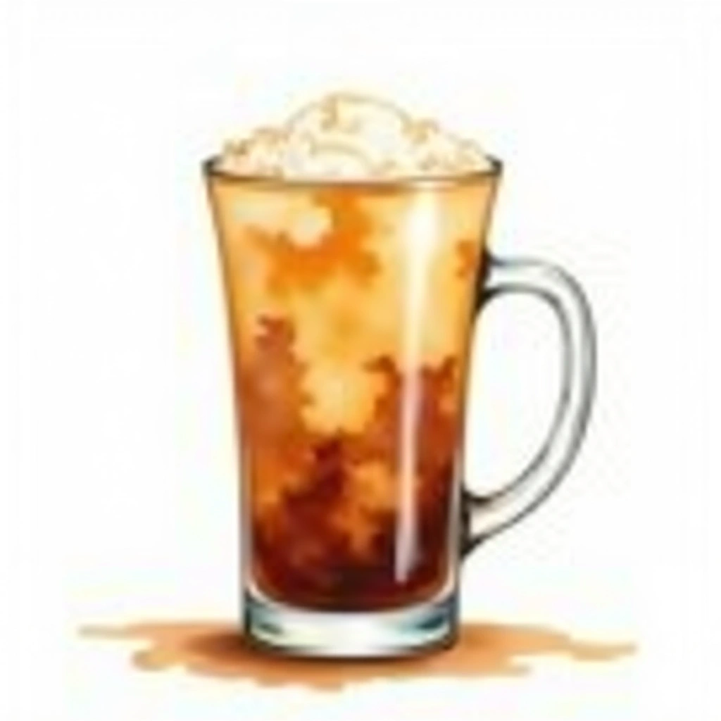 Hot Creamy Bush cocktail in a irish coffee cup — made with Irish Whiskey, Baileys Irish Cream, and Coffee