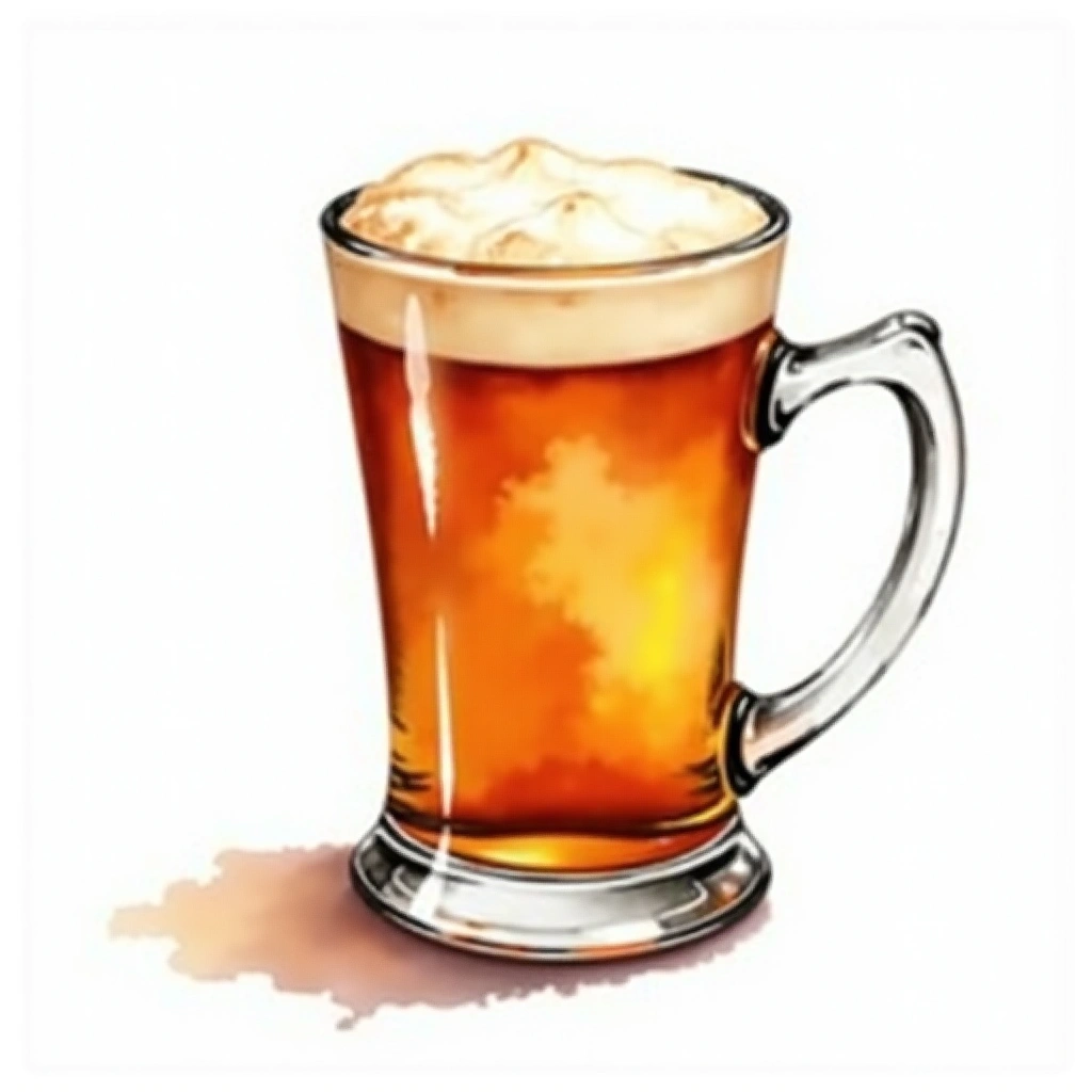 Hot Toddy cocktail in a irish coffee cup — made with Whiskey, Honey, and Cinnamon