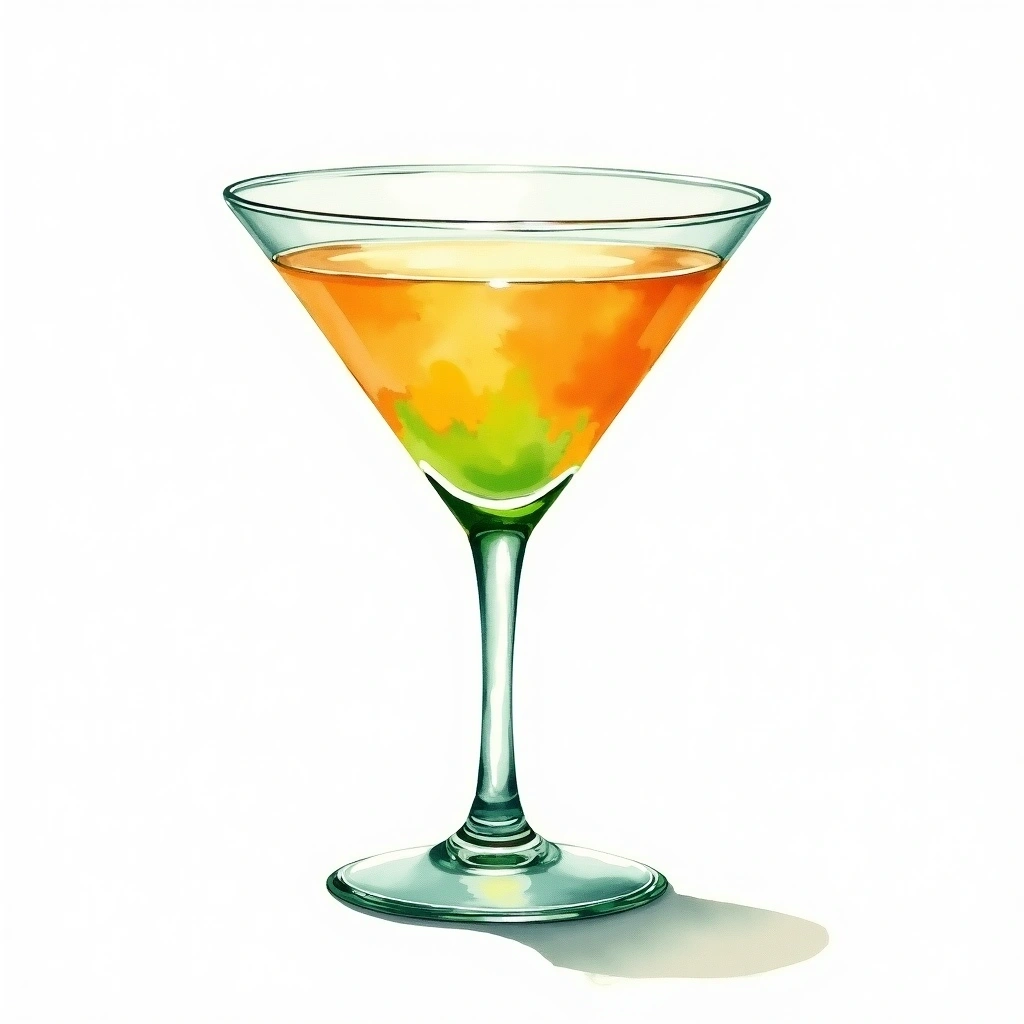 Imperial Cocktail cocktail in a cocktail glass — made with Lime juice, Gin, and Aperol