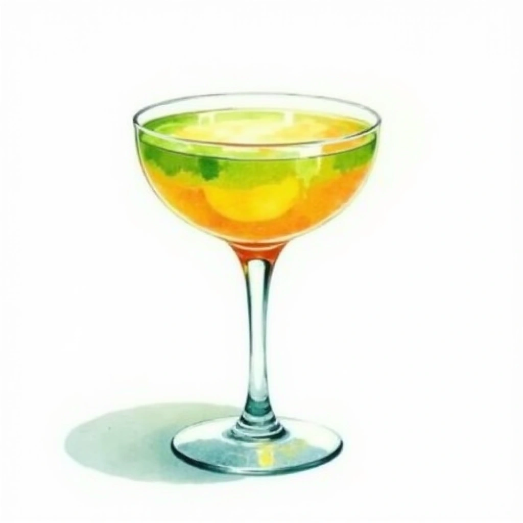 Ipamena cocktail in a wine glass — made with Lime, Brown sugar, and Passion fruit juice