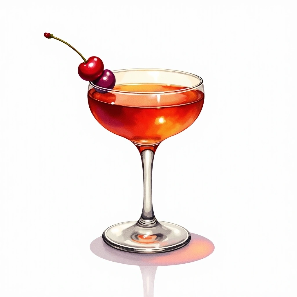 Jelly Bean cocktail in a cordial glass — made with Blackberry Brandy and Anis