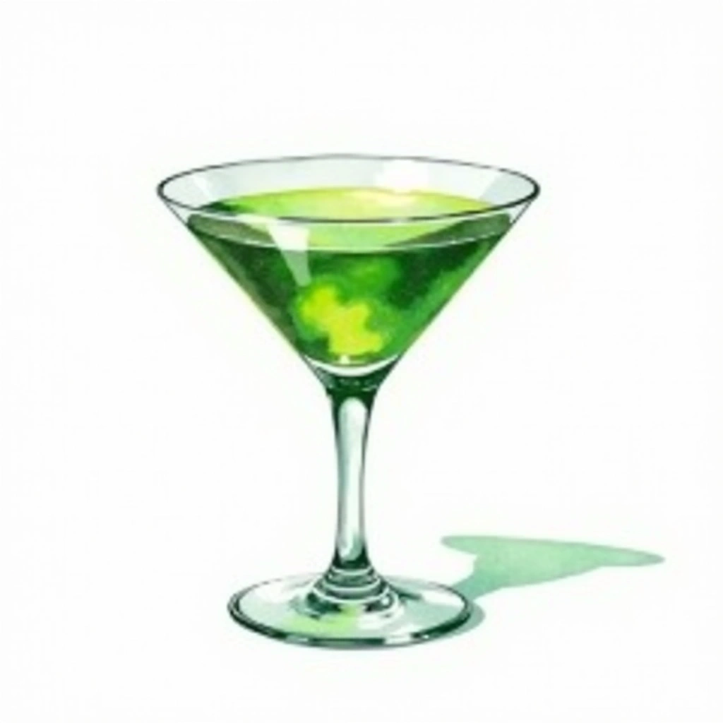Jewel Of The Nile cocktail in a cocktail glass — made with Gin, Green Chartreuse, and Yellow Chartreuse