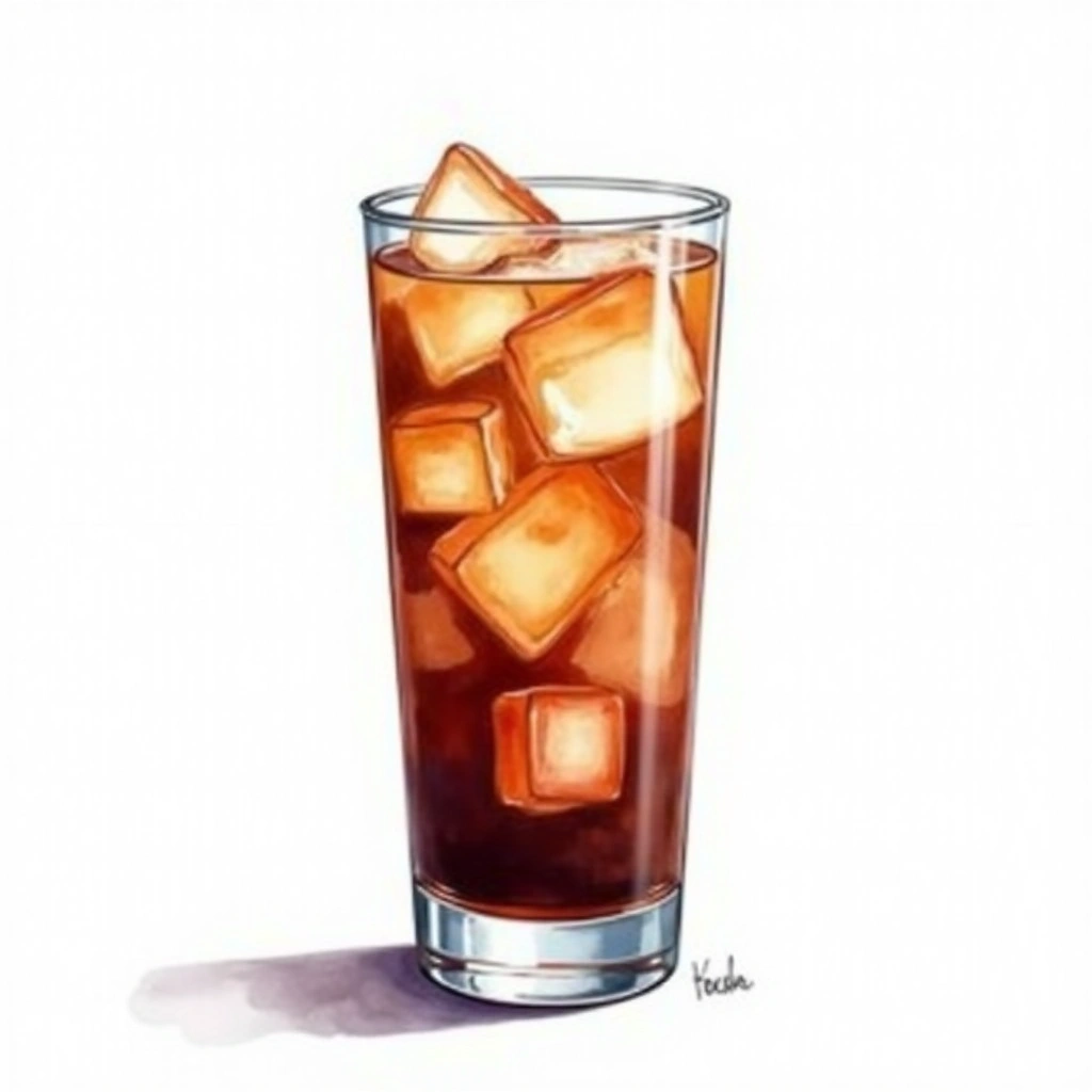 Karsk cocktail in a highball glass — made with Coffee and Grain alcohol