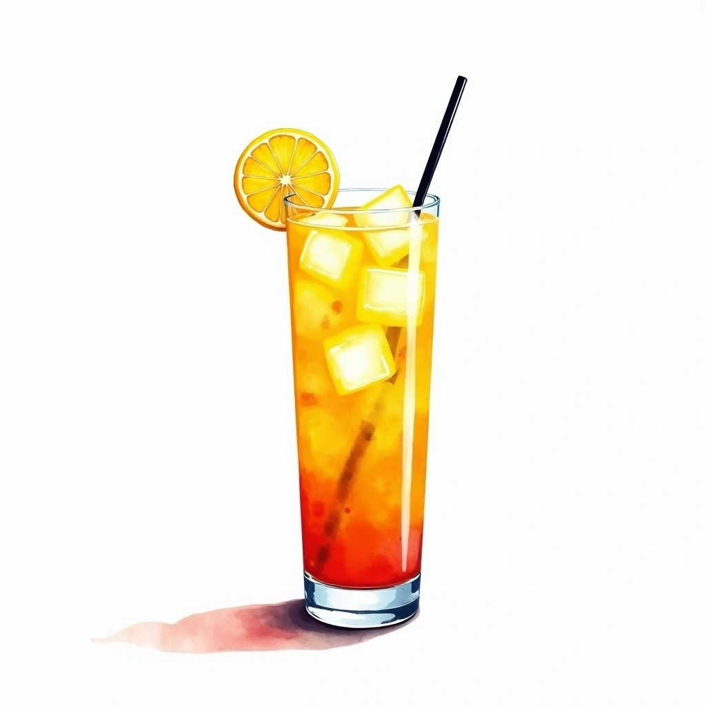 Kill the cold Smoothie cocktail in a highball glass — made with Ginger, Lemon, and Water