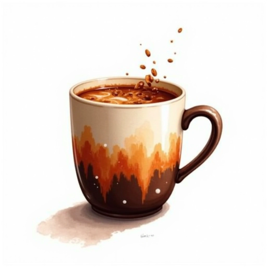 Kioki Coffee cocktail in a coffee mug — made with Kahlua, Brandy, and Coffee