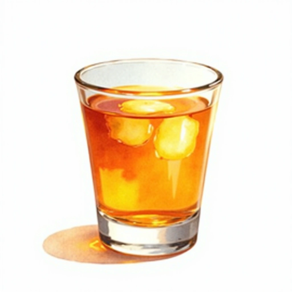 Kool First Aid cocktail in a shot glass — made with 151 proof rum and Kool-Aid