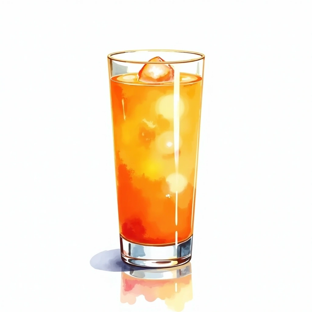 Lassi - Mango cocktail in a highball glass — made with Mango, Yoghurt, and Sugar