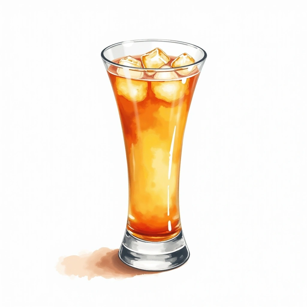 Mai Tai cocktail in a collins glass — made with Light rum, Orgeat syrup, and Triple sec