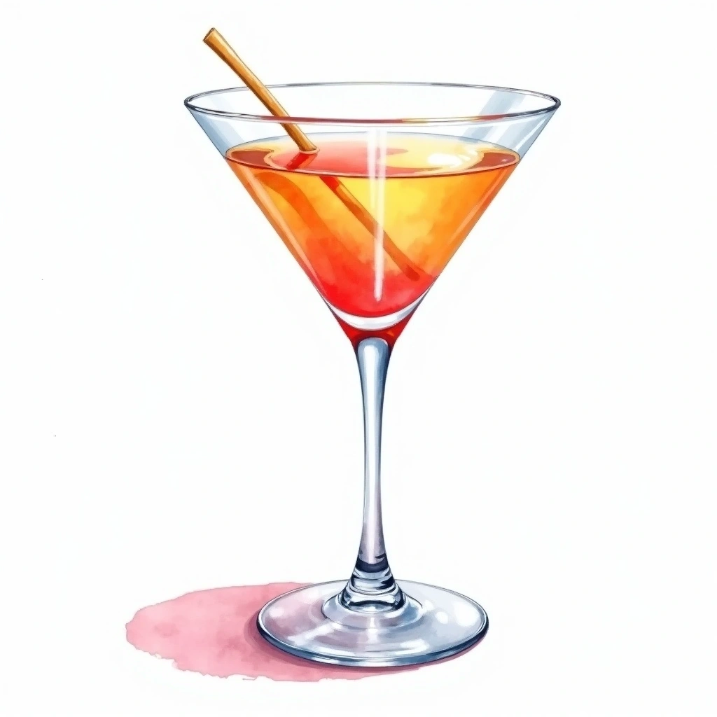 Martini cocktail in a cocktail glass — made with Gin, Dry Vermouth, and Olive