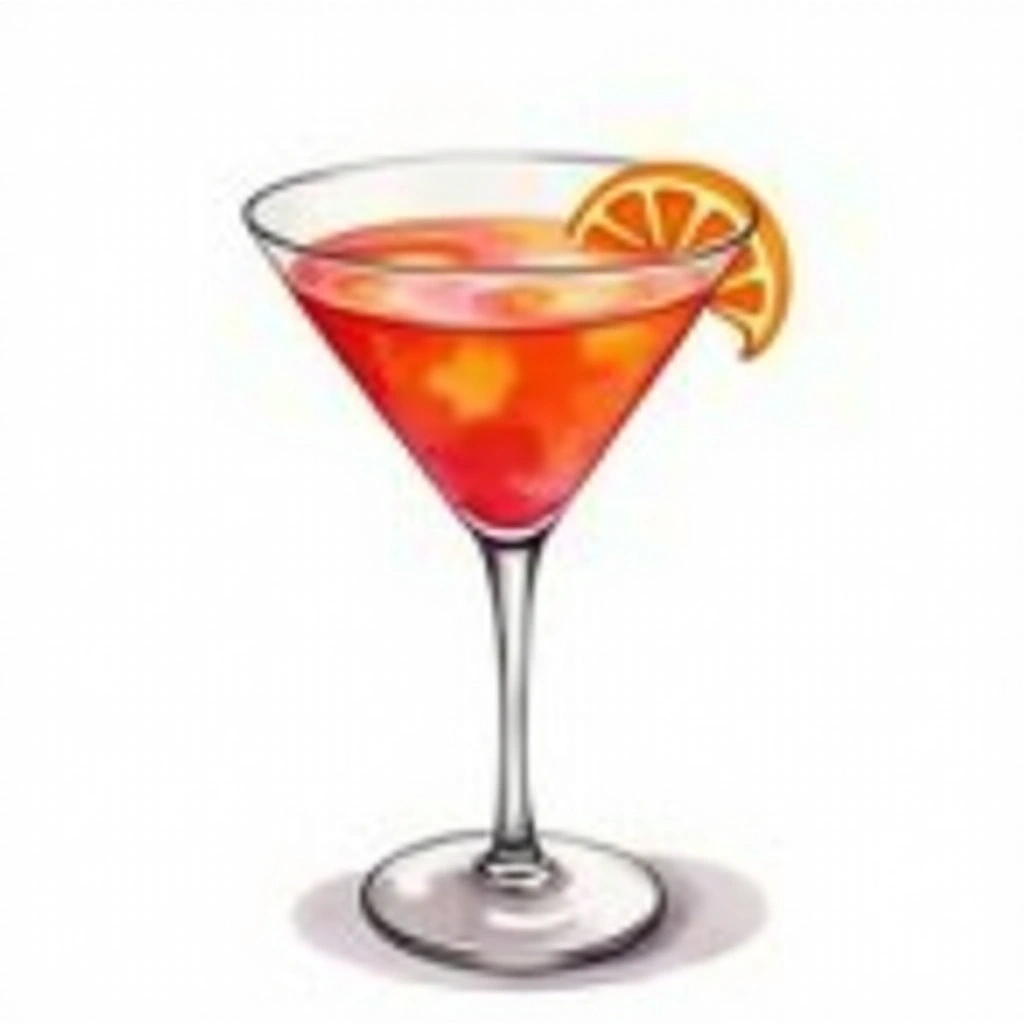 Monkey Gland cocktail in a cocktail glass — made with Gin, Benedictine, and Orange juice