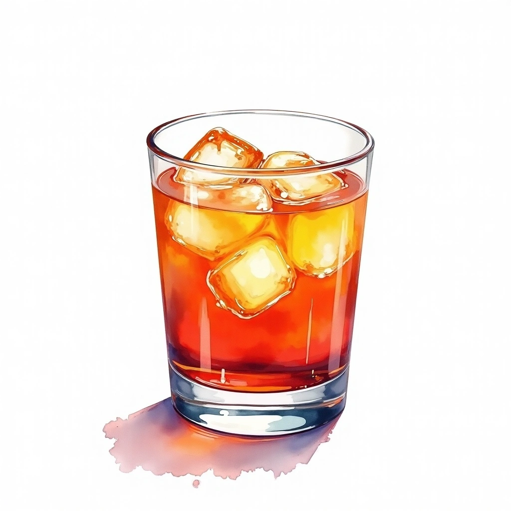 Monkey Wrench cocktail in a old-fashioned glass — made with Light rum, Grapefruit Juice, and Bitters