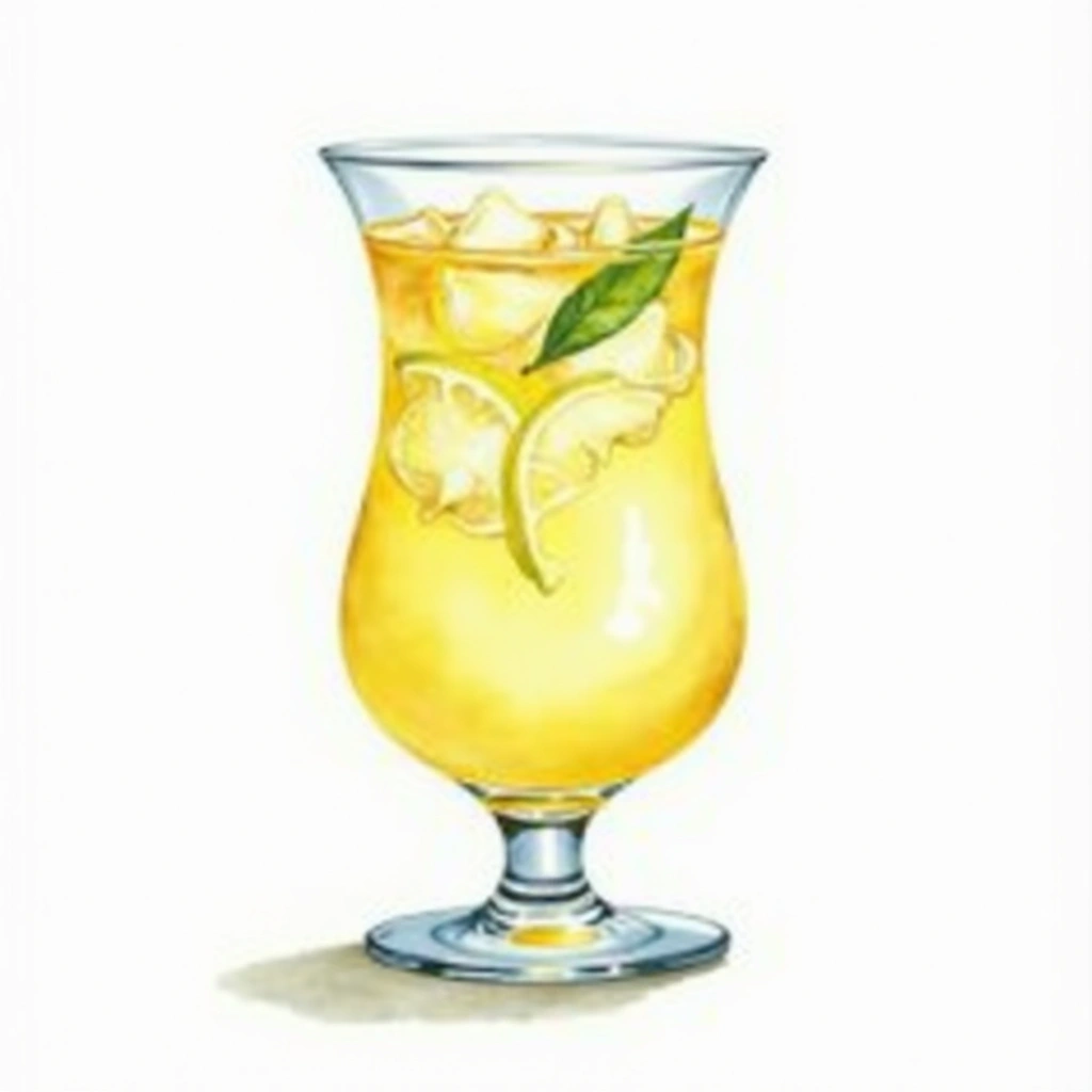 New York Lemonade cocktail in a cocktail glass — made with Absolut citron, Grand Marnier, and Lemon Juice