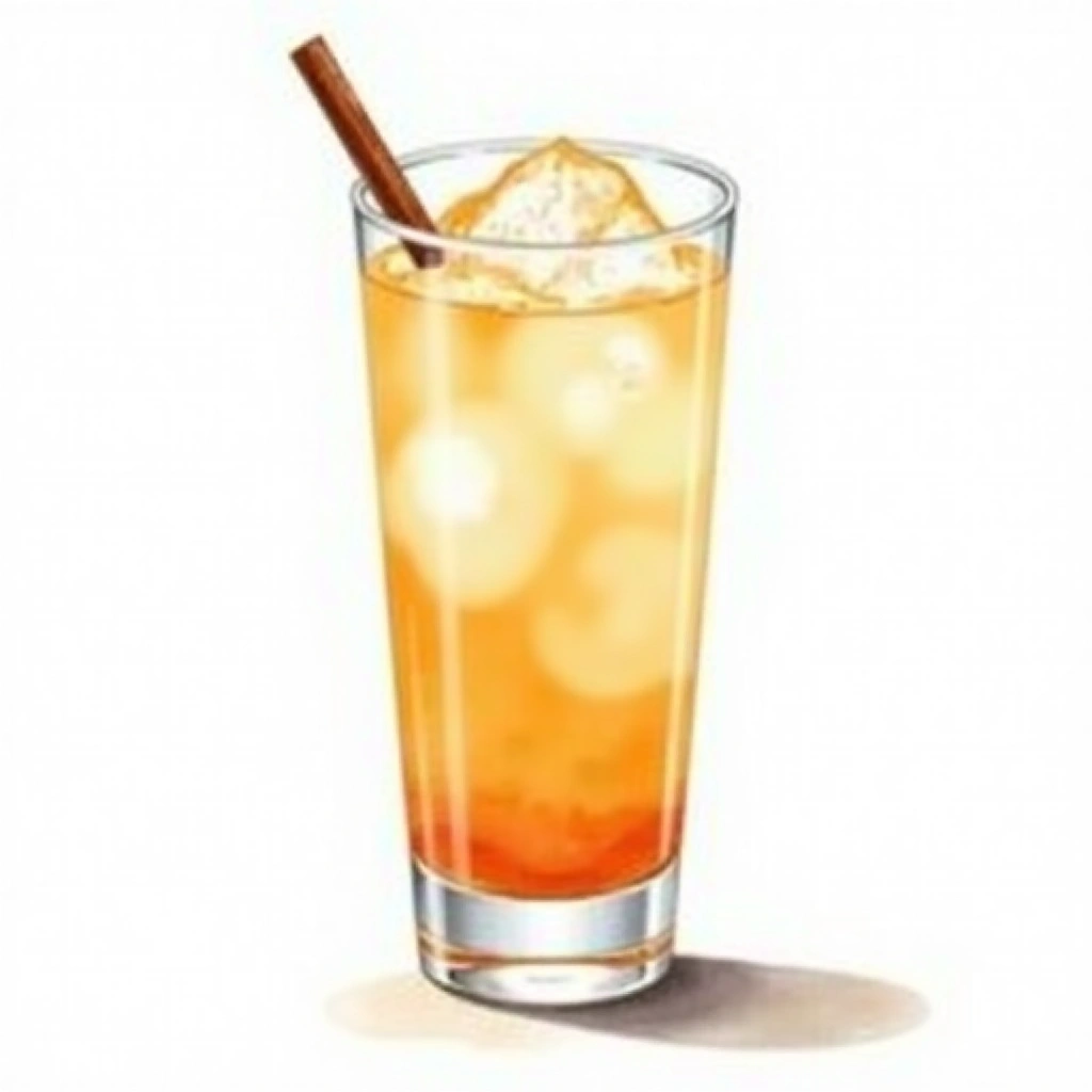 Nutty Irishman cocktail in a highball glass — made with Baileys Irish Cream, Frangelico, and Milk