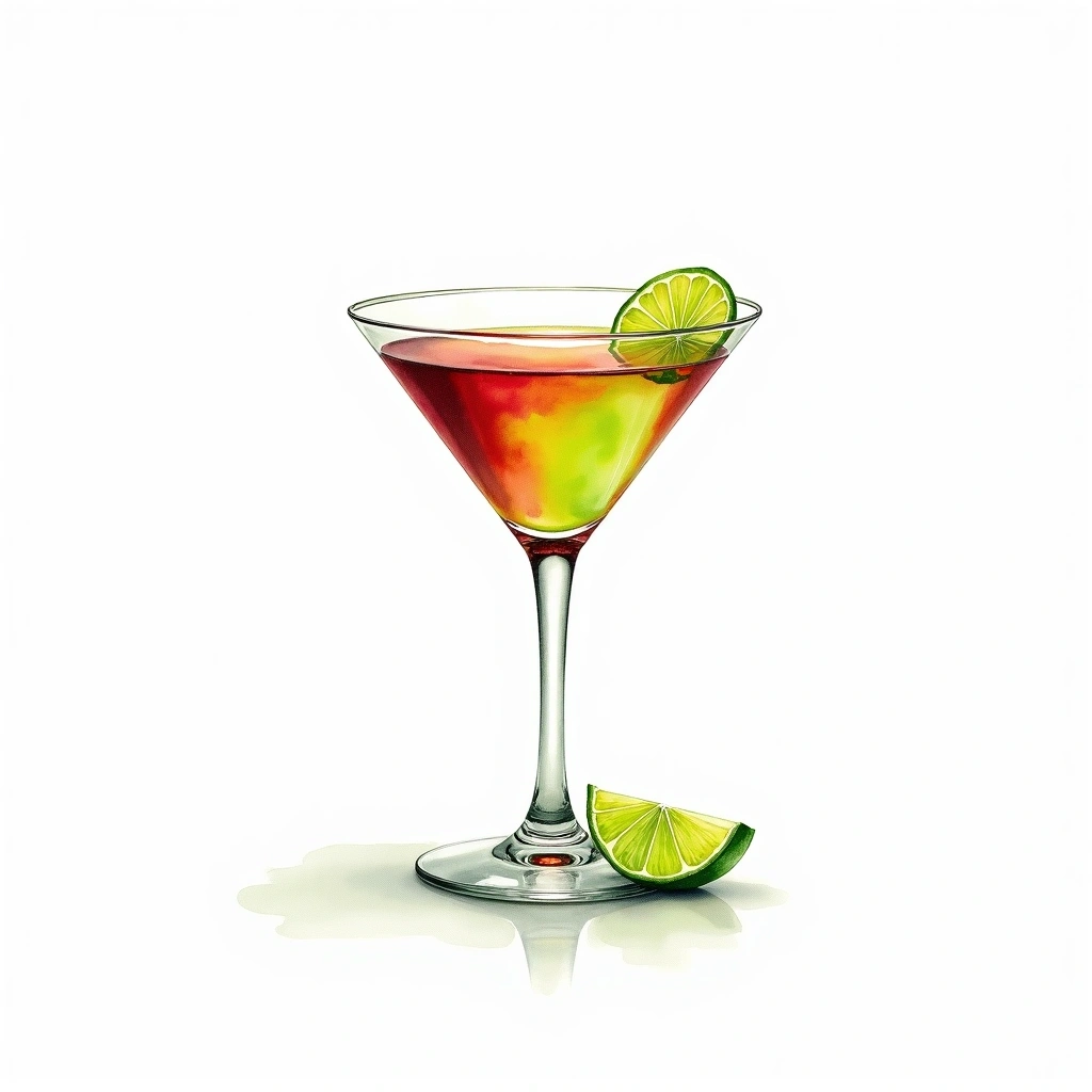 Old Cuban cocktail in a cocktail glass — made with White rum, Sugar syrup, and Lime juice