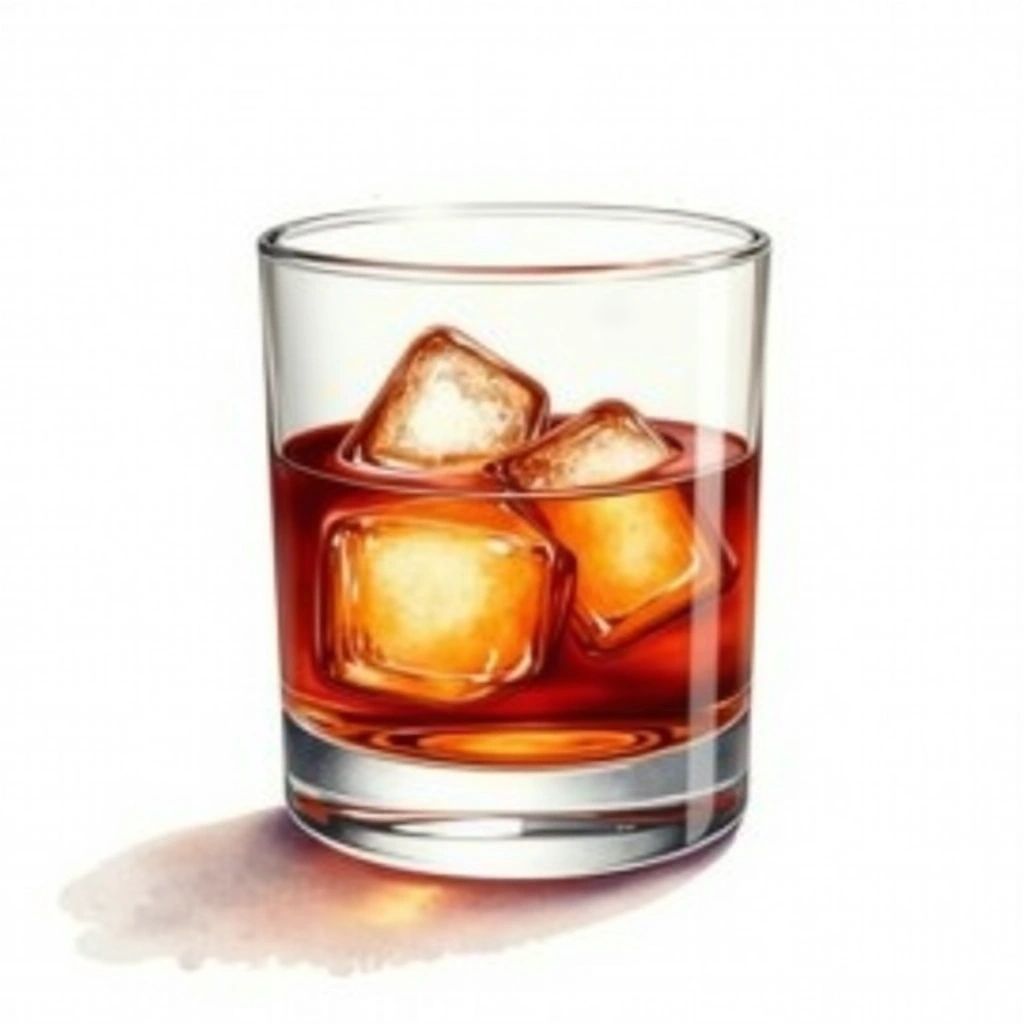 Old Fashioned cocktail in a old-fashioned glass — made with Bourbon, Angostura Bitters, and Sugar