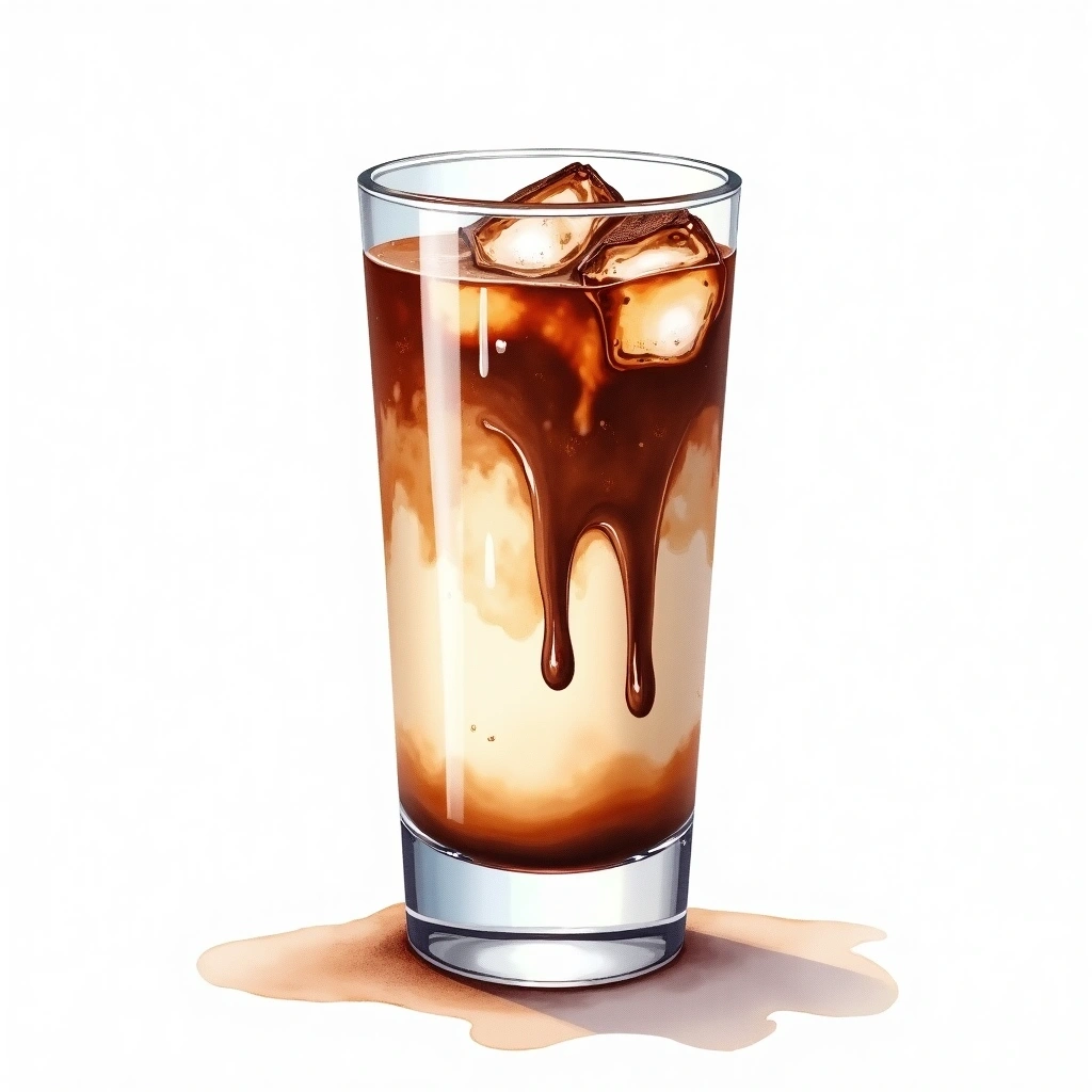 Oreo Mudslide cocktail in a collins glass — made with Vodka, Kahlua, and Baileys Irish Cream