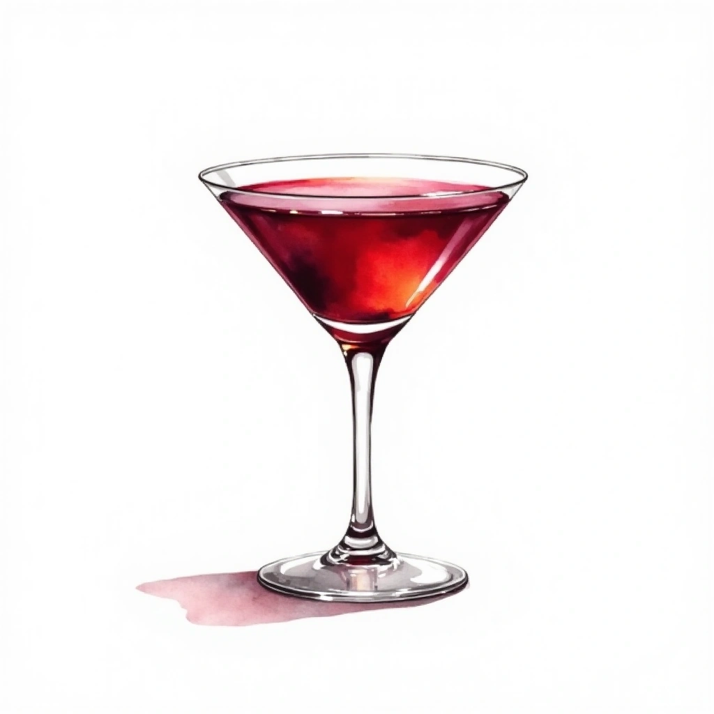 Port Wine Cocktail cocktail in a cocktail glass — made with Port and Brandy