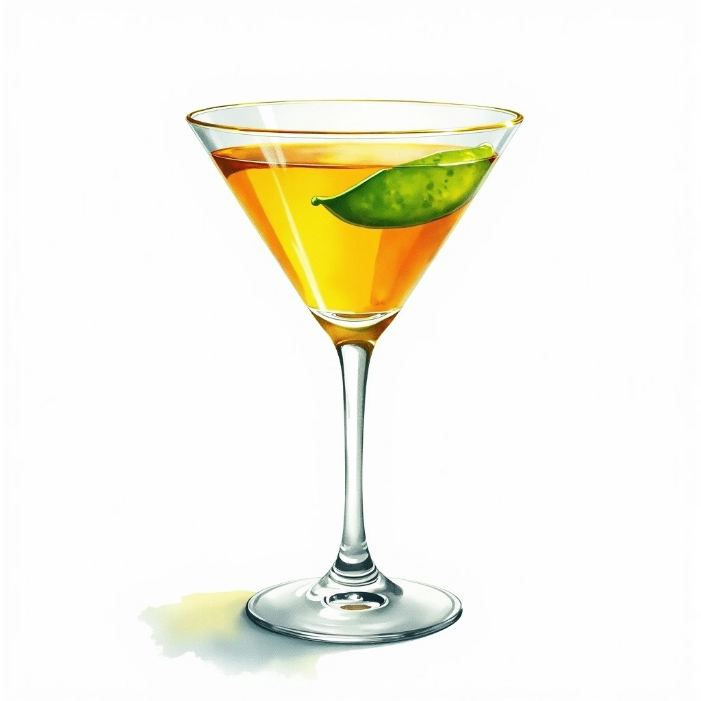 Quarter Deck Cocktail cocktail in a cocktail glass — made with Light rum, Sherry, and Lime