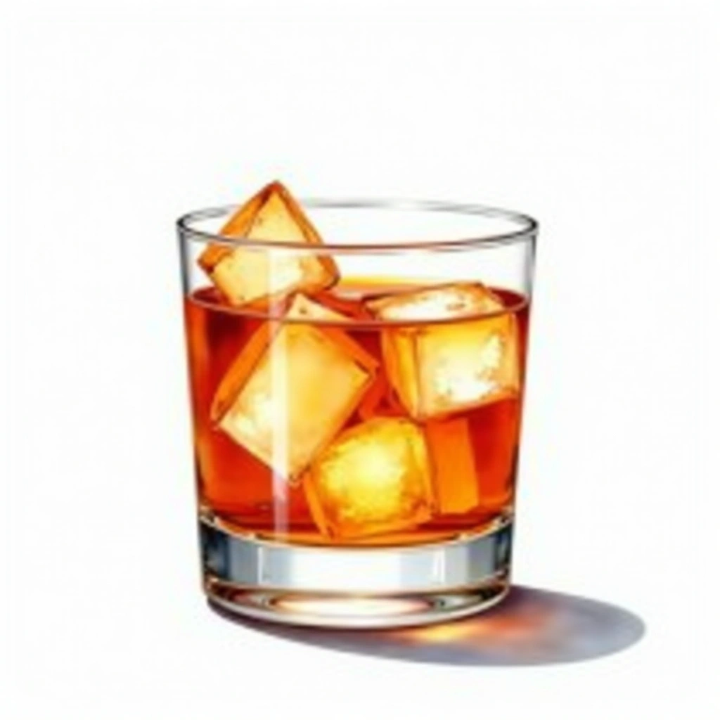 Rum Old-fashioned cocktail in a old-fashioned glass — made with Light rum, 151 proof rum, and Powdered sugar