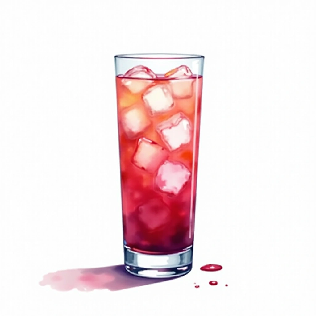 Sea breeze cocktail in a highball glass — made with Vodka, Cranberry Juice, and Grapefruit Juice
