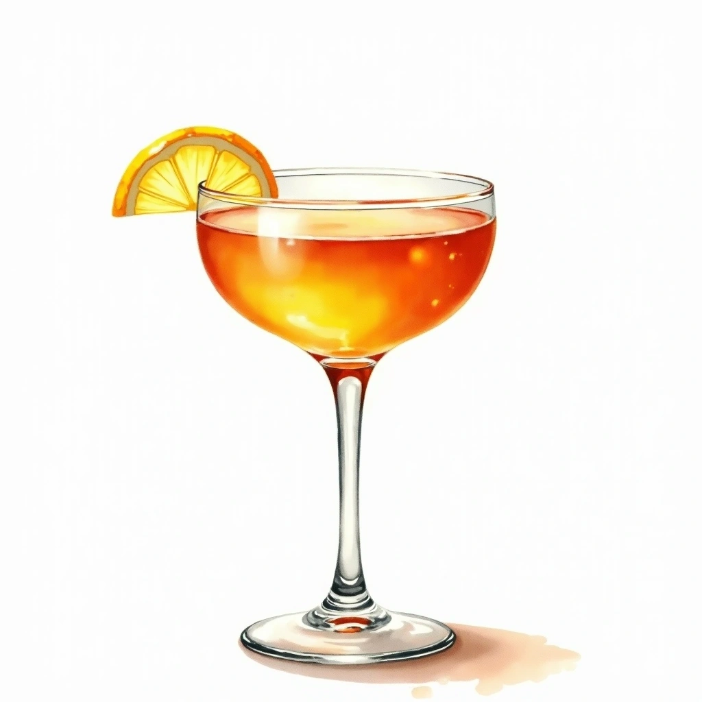 Sidecar cocktail in a cocktail glass — made with Cognac, Cointreau, and Lemon Juice