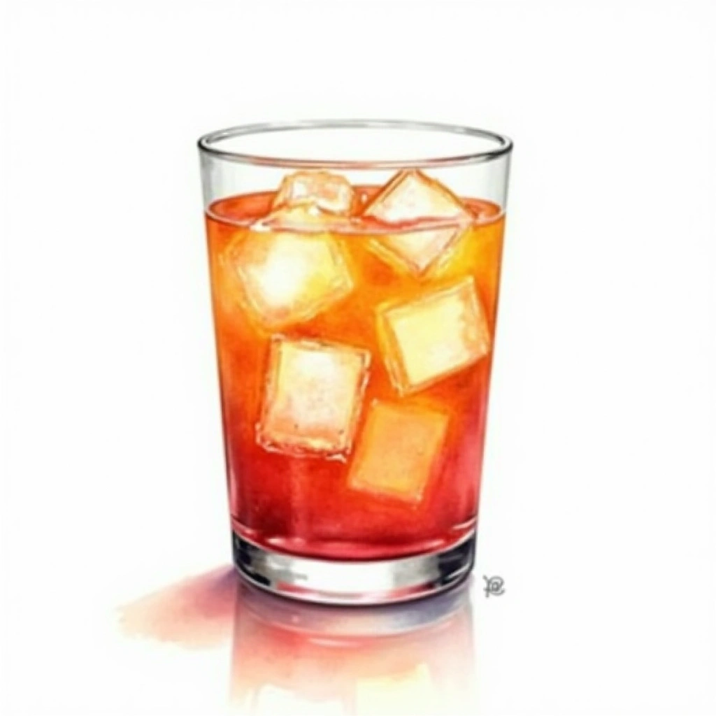 Spritz cocktail in a old-fashioned glass — made with Prosecco, Campari, and Soda Water