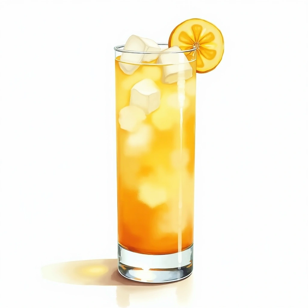 Sweet Bananas cocktail in a highball glass — made with Milk, Banana, and Honey