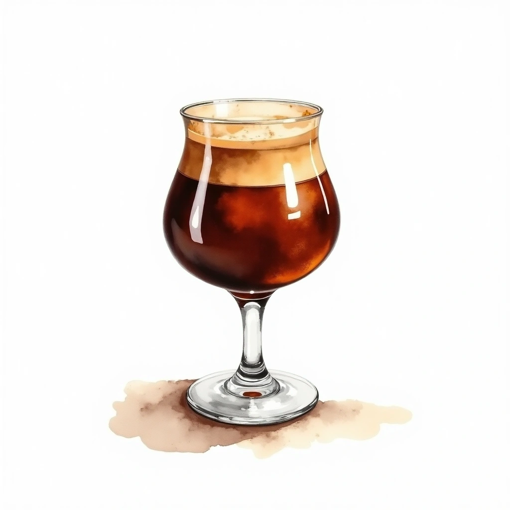 Talos Coffee cocktail in a brandy snifter — made with Grand Marnier and Coffee