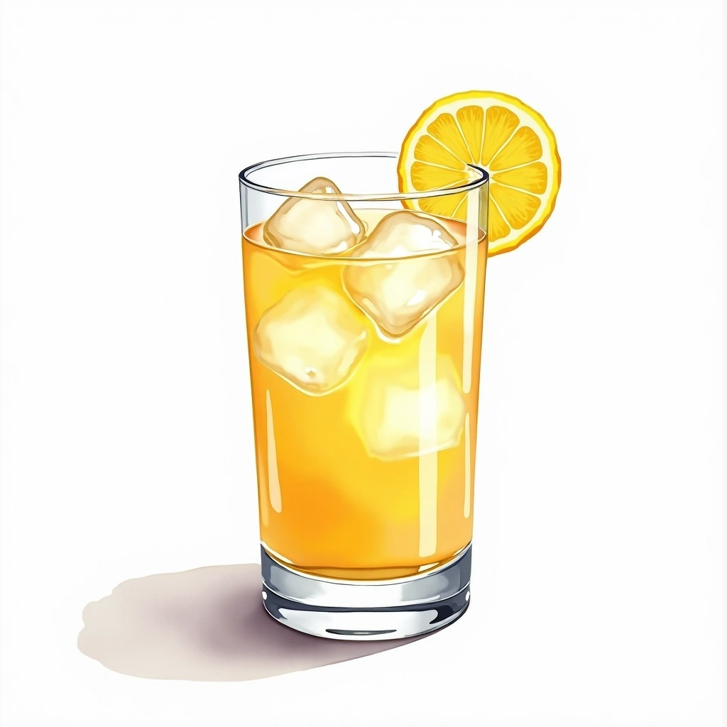 Tequila Sour cocktail in a whiskey sour glass — made with Tequila, Lemon, and Powdered sugar