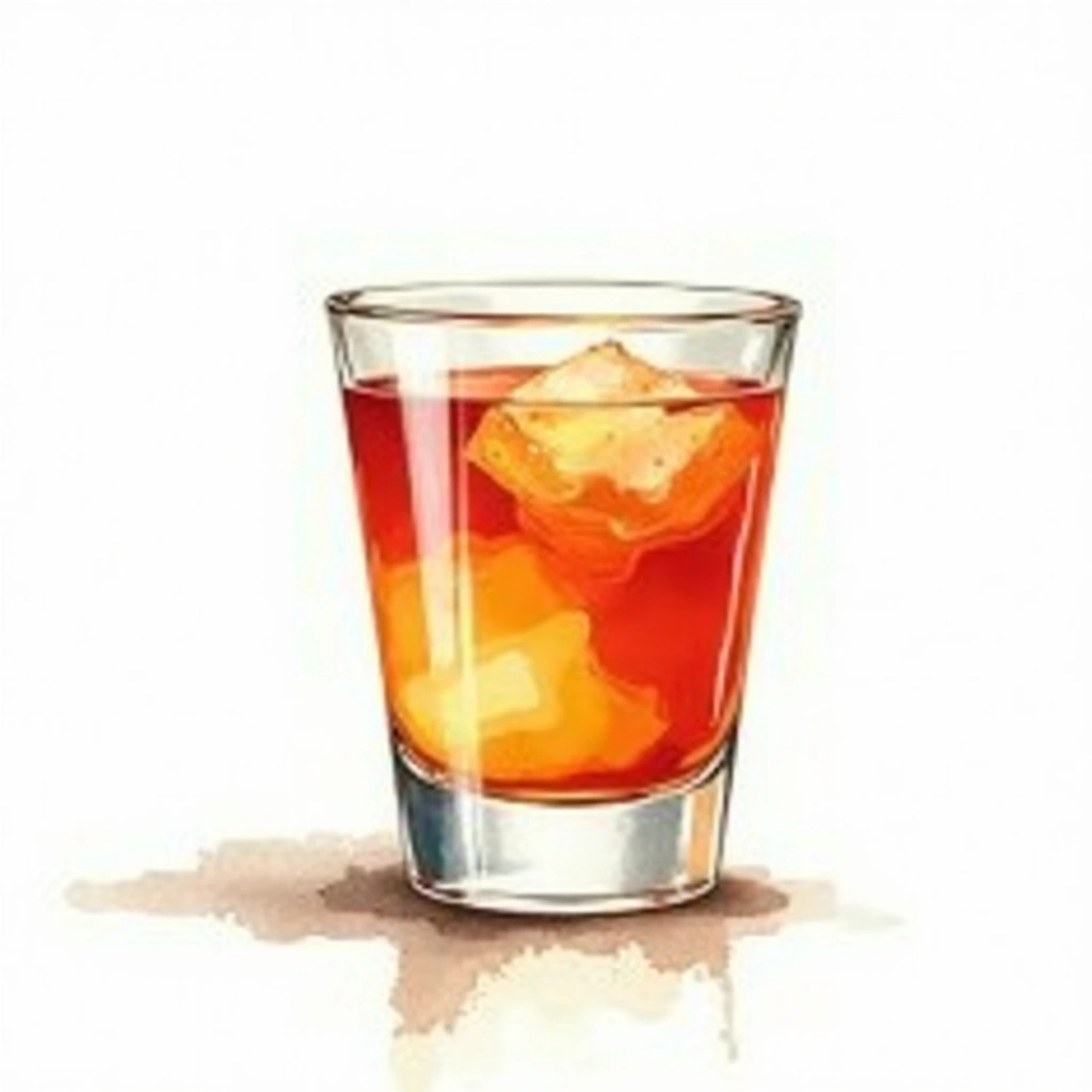 Tequila Surprise cocktail in a shot glass — made with Tequila and Tabasco sauce