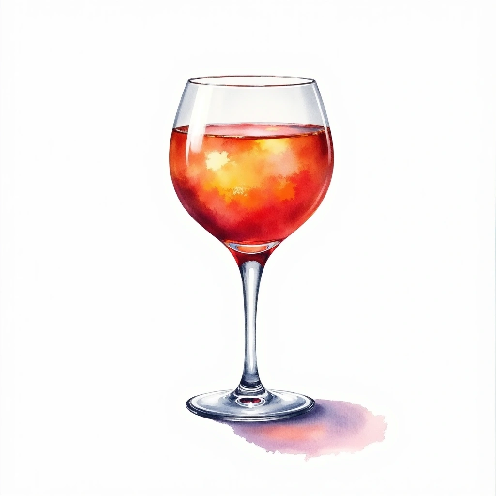 The Laverstoke cocktail in a balloon glass — made with Gin, Elderflower cordial, and Rosso Vermouth