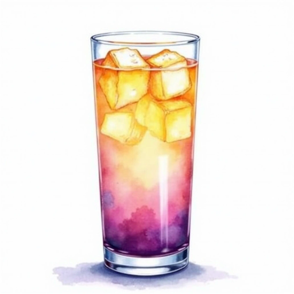 Victory Collins cocktail in a collins glass — made with Vodka, Lemon Juice, and Grape juice